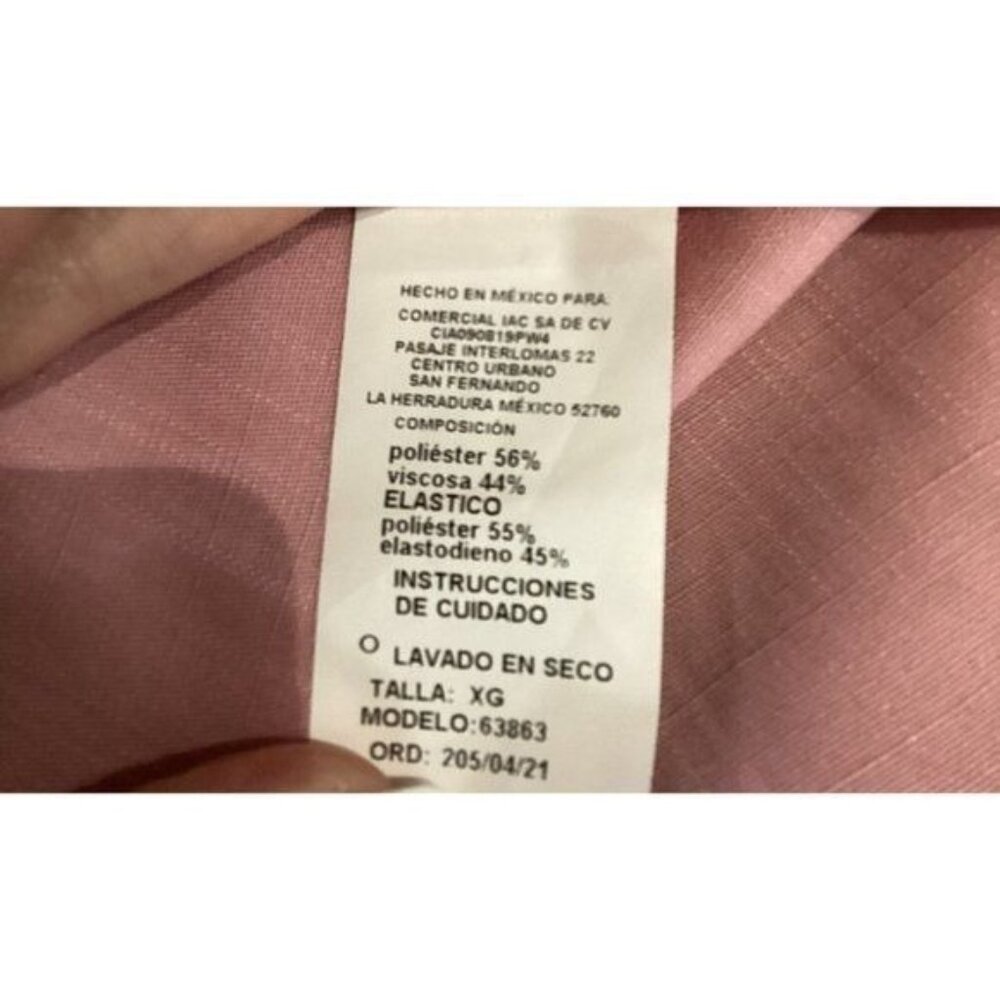 Vertiche Women Pink Summer Blouse NWT Size XL Rounded neck capped short Sleeves - Picture 6 of 10